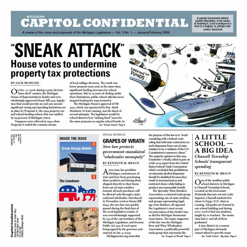 Images from 
MICHIGAN CAPITOL CONFIDENTIAL