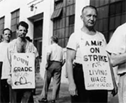 Workers strike