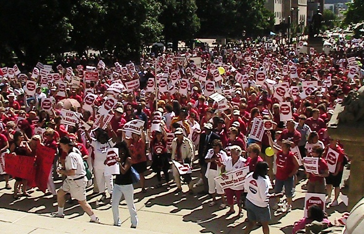 MEA rally in Lansing