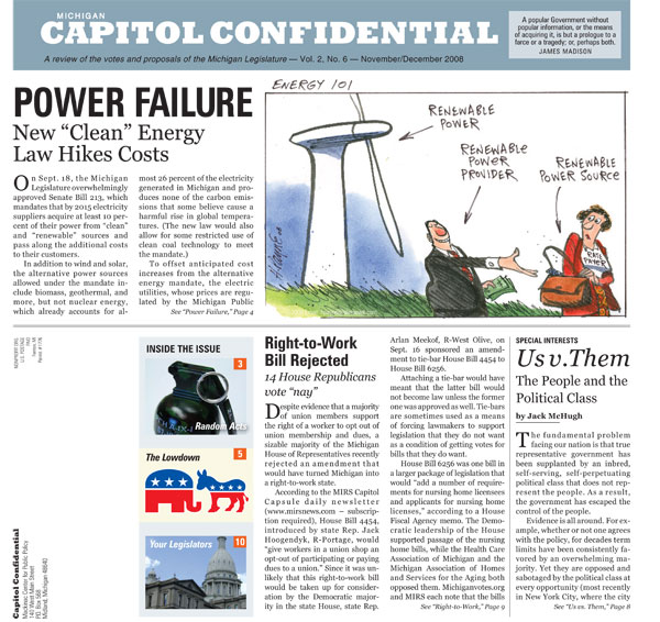 Images from 
MICHIGAN CAPITOL CONFIDENTIAL