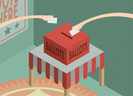 Ballot box - click to enlarge Ballot box - click to enlarge