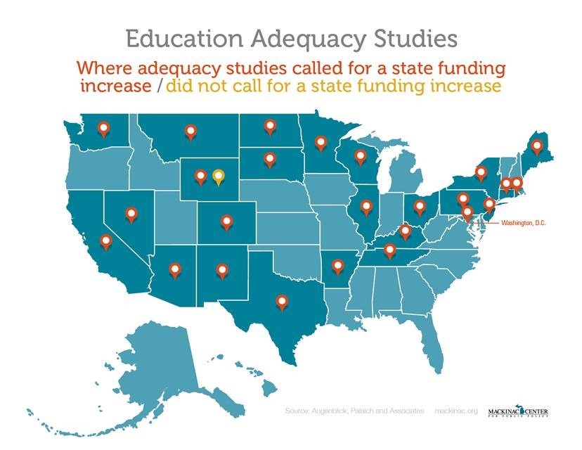 Map of U.S. Adequacy Studies